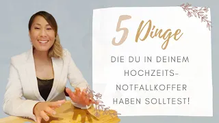 Diese 5 Dinge solltes du in deinem Hochzeitsnotfallkoffer dabei haben!