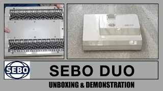 Sebo Duo Carpet Cleaning Machine Unboxing & Demonstration