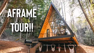 3 Story A-frame w/ Waterfall! | Dunlap Hollow A-frame Tour!!