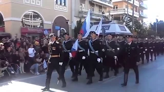 Russian Marines greeted as heroes in a NATO country