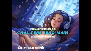 chal tere ishq mein (slowed+reberb) [female] | sad lofi music | slowed reberb song | gadar 2 song