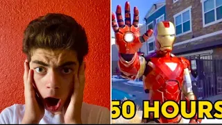 Reacting To I spent 50 Hours In An Iron Man Suit