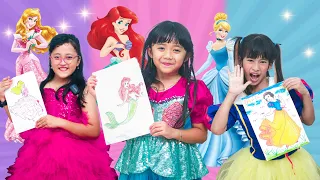 SAMANTHA MENGGAMBAR PRINCESS BARENG KAK DISTA & DINAR 😍 KOMPILASI VIDEO #53