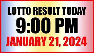 Lotto Result Today 9pm Draw January 21, 2024 Swertres Ez2 Pcso