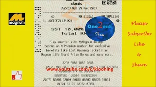 Magnum 852 Lucky Pick Rabu [29/3/2023]