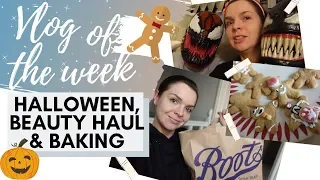 VLOG // SPOOKY HALLOWEEN, BAKING & BEAUTY HAUL, TRYING PRIMARK MAKEUP