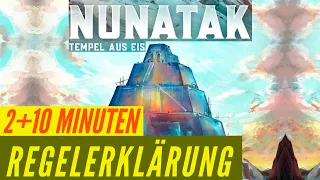 Nunatak Regeln Anleitung - Brettspiel - Familienspiel - Tempel aus Eis