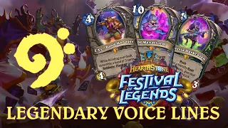 Hearthstone - Legendary Minion Voice Lines & Intro Music - Festival of Legends