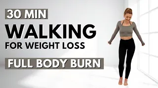 🔥30 Min STEADY STATE WALKING for WEIGHT LOSS🔥ALL STANDING🔥NO JUMPING🔥KNEE FRIENDLY🔥