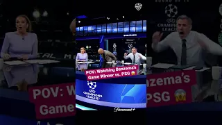 Thierry Henry and Jamie Carragher React to Karin Benzema’s Game Winner Against PSG #shorts