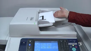 How to place documents on the Xerox printer