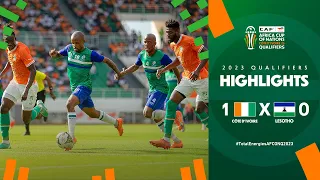 Côte d'Ivoire 🆚 Lesotho | Highlights - #TotalEnergiesAFCONQ2023 - MD6 Group H