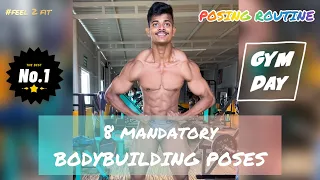 8 Mandatory Poses in Bodybuilding | POSING ROUTINE | FEEL 2 FIT
