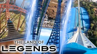 Все американские горки в Land of Legends Theme Park | Antalya | Onride POV