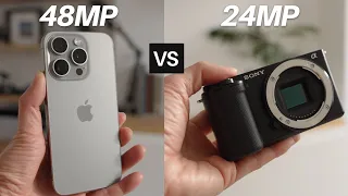 iPhone 15 Pro vs Sony ZV-E10 - Can you tell the difference?