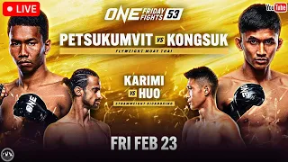 ONE Friday Fights 53: Petsukumvit vs. Kongsuk | LIVE STREAM | Muay Thai Watch Party | Lumpinee 53