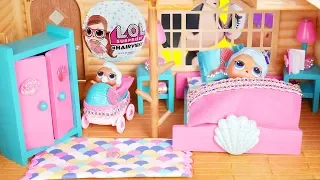 LOL Doll House Masquerade and Barbie Family DIY Furniture