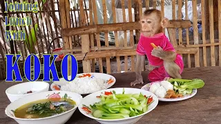 Hi, Please Joining Have Lunch With Angel KOKO | Koko Enjoy Eating With Mom