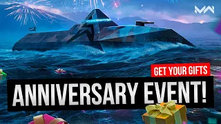 Anniversary Event - get your gifts and prizes in Modern Warships