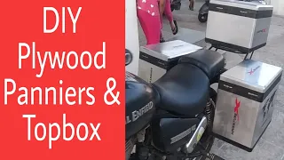 DIY Plywood Motorcycle Panniers and Topbox