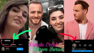 Hande Ercel proved that he loves Kerem bursin with this work! Who did he follow?