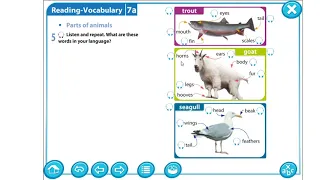 Grade 5 Module 7 Parts of animals Ex.5p.87