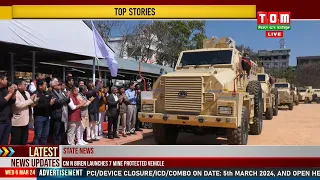 MANIPUR POLICE KI NOUNA LOUKHIBA BULLET PROOF MINE PROTECTED VEHICLE 7 NGASI  LAUNCH TOUKHRE