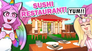 Building *IAMSANNA* A BLOXBURG SUSHI RESTAURANT!! (Roblox)