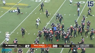 Team storms field while other team scores the winning TD, a breakdown