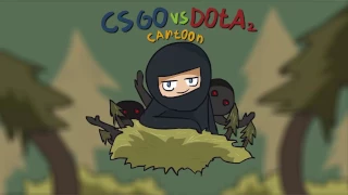 CS GO vs DOTA 2 Cartoon EP 1