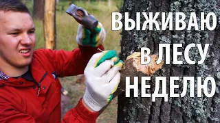 LIFE HACKS for SURVIVAL in the FOREST part 1. Gone to live in the FOREST for a WEEK! Part 1