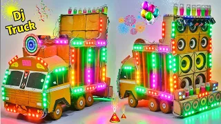 Navratri Durga Murti Mini Dj Truck Radha Krishna Dj Light Trolley | Gauri Ganesh Pooja Big Dj Truck