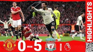 Highlights: Manchester United 0-5 Liverpool ll Salah Hat-Trick Stuns Old Trafford#football#liverpool