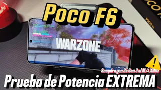 Poco F6 la MEGAPrueba de POTENCIA EXTREMA 🤯 +9 Juegos y Benchmarks