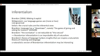 Thematic Series: Inferentialism Naturalized (Jaroslav Peregrin)