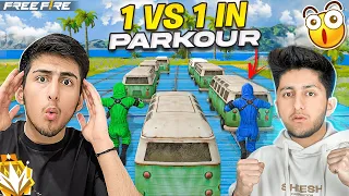 Parkour 1 Vs 1 With A_s Gaming😍🤣Noob Vs Pro In Parkour - Free Fire India