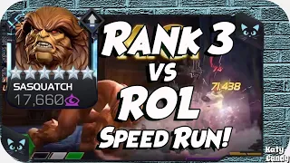 MCOC Sasquatch ROL Speedrun! | Marvel Contest of Champions