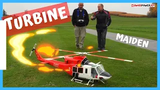 RC Helicopter Bell 412 Scale - Turbine Pht2 - Erstflug Maiden