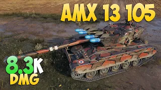AMX 13 105 - 4 Frags 8.3K Damage - Light and hot! - World Of Tanks