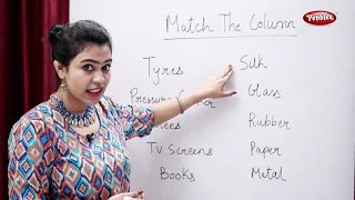 CBSE Class 3 Science : What are Things Made of?  | Match The Column | Science Activities For Kids