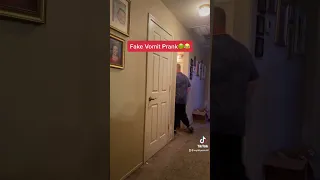 Fake Vomit Prank on Dad