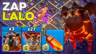 Unstoppable Air Assault: TH16 Zap Lalo in Legend League Attacks! Clash of Clans