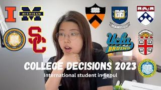 College Decisions Reactions 2023 (International student in Seoul) I 외국인학교 고3 대학 발표 리액션