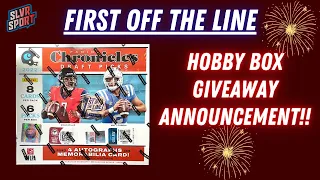 2021 Chronicles Football Hobby Box (FOTL). 3 Autos + A Big Giveaway Announcement!