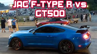 Jaguar F-Type R vs Mustang GT500