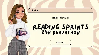 24 hour readathon reading sprints 🕰️✨ read with me livestream!