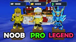 Saving NOOB vs PRO vs LEGEND in Bedwars!! (Blockman GO)