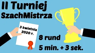 SZACHY 128# II Turniej SzachMistrza na chess.com, 3 kwietnia 2020 r., 8 rund, 5 minut + 3 sekundy