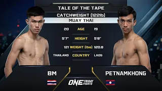 BM Fairtex vs. Petnamkhong Mongkolpet ONE Lumpinee Full Fight (December 1, 2023)