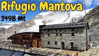 VERSO LA VETTA DEL MONTE ROSA Rifugio Città di Mantova 3498 Mt